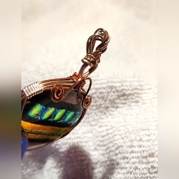 Handmade Fused Glass Pendant - Picture 6 of 9